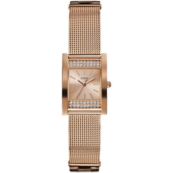 Guess Nouveau Diamond Rose Gold Ladies Watch  W0127L3 - Watches of America