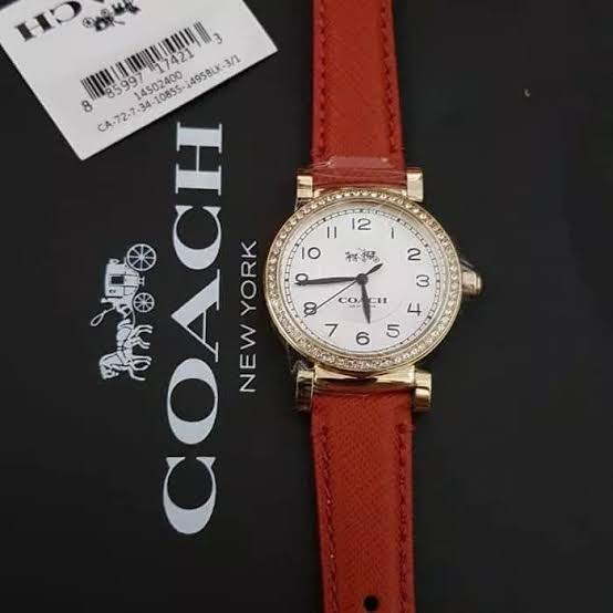 Coach Madison White Dial Red Leather Strap Ladies Watch 14502400 - Watches of America #5