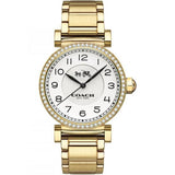 Coach Madison White Dial Gold-Tone Ladies Watch  14502397 - Watches of America