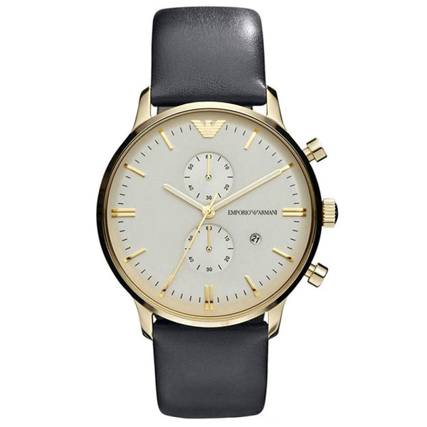 Emporio Armani Gianni Leather Men's Watch#AR0386 - Watches of America