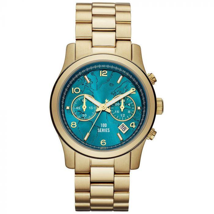 Michael Kors Stop Hunger Chronograph Turquoise Dial Ladies Watch  MK5815 - Watches of America