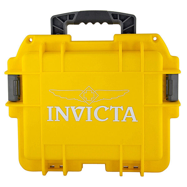 Invicta 3 Slot Watch Case Yellow #DC3YEL - Watches of America