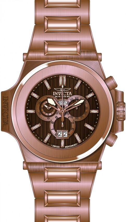 Invicta Akula Chronograph Quartz Brown Dial Men's Watch #31678 - Watches of America