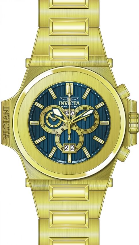 Invicta Akula Chronograph Quartz Blue Dial Men's Watch #31675 - Watches of America