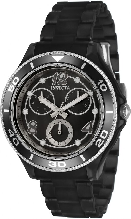 Invicta Anatomic Quartz Black Oyster Dial Ladies Watch #30372 - Watches of America