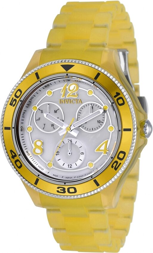 Invicta Anatomic Quartz Silver Oyster Dial Ladies Watch #30369 - Watches of America