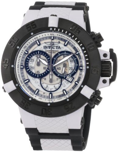 Invicta Anatomic Subaqua Chronograph White Dial Men's Watch #0933 - Watches of America