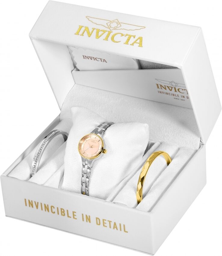 Invicta Angel Quartz Brown Mother of Pearl Dial Ladies Watch and Bracelet Set #29284 - Watches of America #3