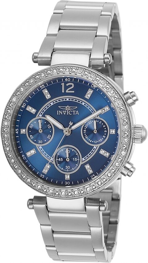 Invicta Angel Chronograph Quartz Crystal Blue Dial Ladies Watch #29923 - Watches of America