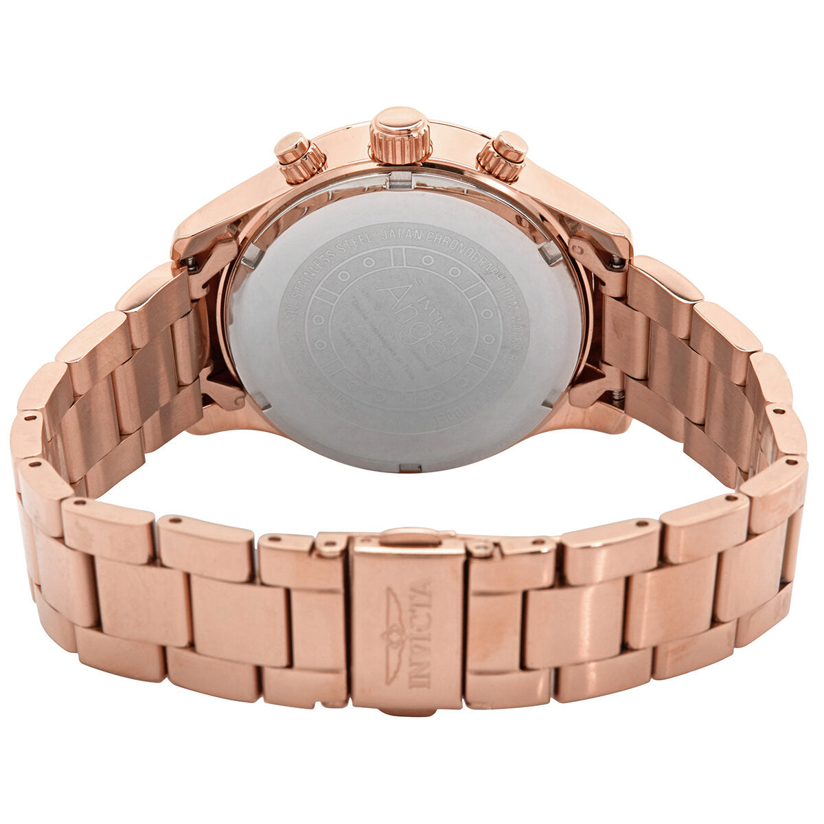 Invicta Angel  Chronograph Rose Dial Rose Gold-tone Ladies Watch #19218 - Watches of America #3