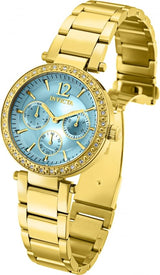 Invicta Angel Quartz Crystal Blue Dial Yellow Gold-tone Ladies Watch #29928 - Watches of America #2