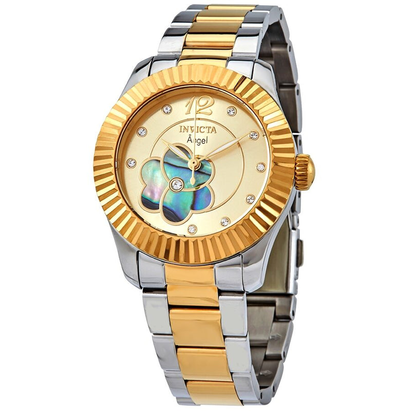 Invicta Angel Crystal Gold Dial Ladies Watch #27442 - Watches of America