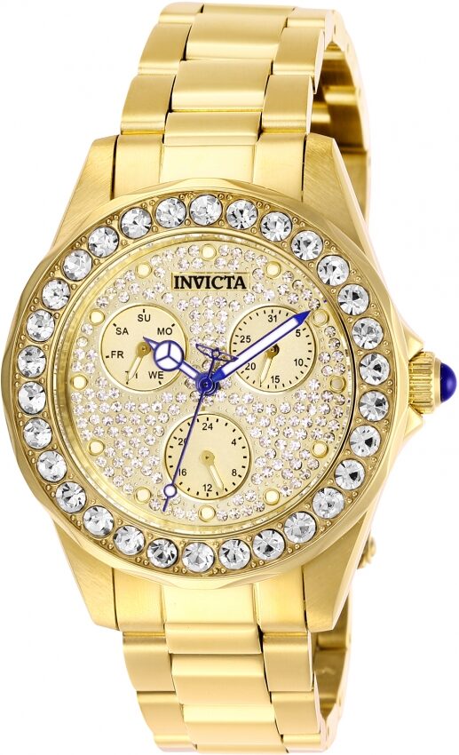 Invicta Angel Crystal Gold Dial Ladies Watch #28461 - Watches of America