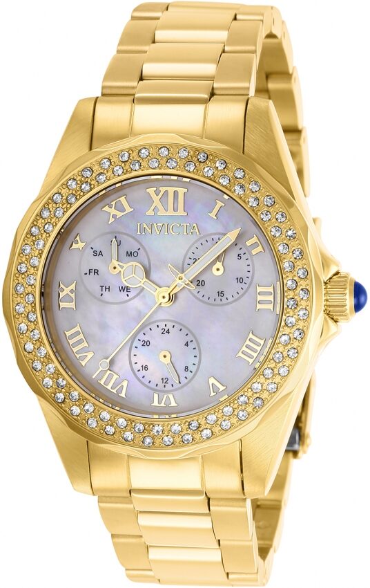 Invicta Angel Crystal Mother of Pearl Dial Ladies Watch #28438 - Watches of America