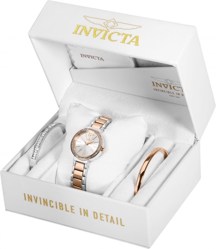 Invicta Angel Quartz Crystal Ladies Watch and Bangle Set #29276 - Watches of America #3