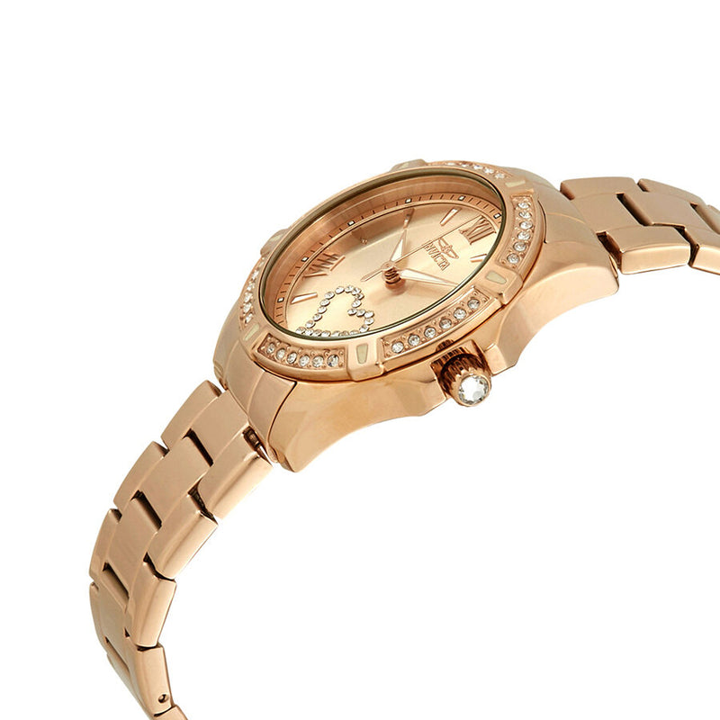 Invicta Angel Crystal Rose Gold Dial Ladies Watch #21417 - Watches of America #2