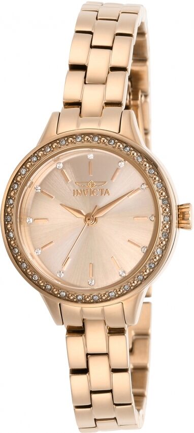 Invicta Angel Quartz Crystal Rose Gold Dial Ladies Watch #29315 - Watches of America #2