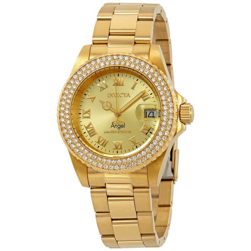 Invicta Angel Gold Dial Ladies Watch #24614 - Watches of America