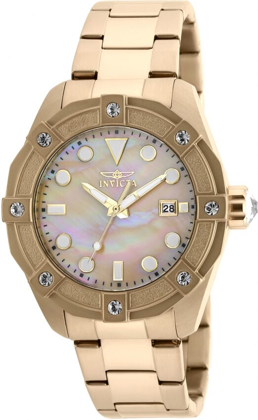 Invicta Angel Gold Oyster Dial Ladies Watch #20319 - Watches of America