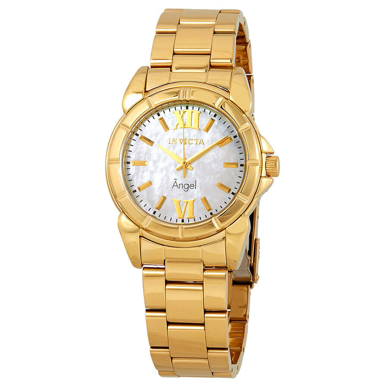Invicta Angel Mother of Pearl Dial Gold-tone Ladies Watch #0460 - Watches of America