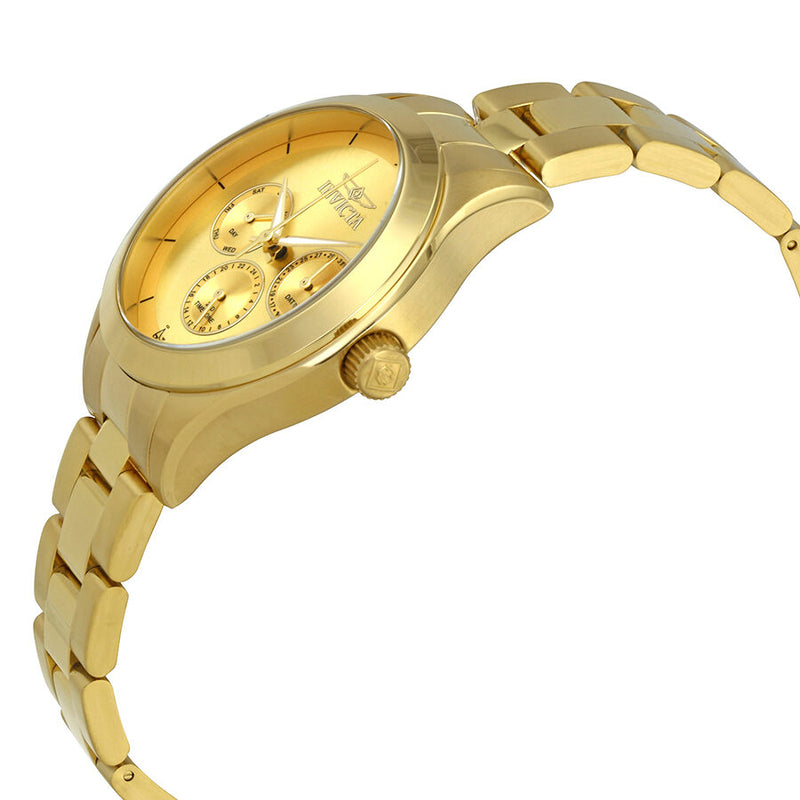 Invicta Angel Multi-function Gold Dial Gold-plated Ladies Watch #12466 - Watches of America #2