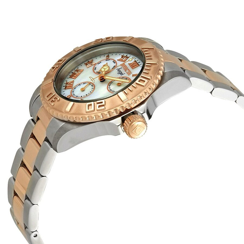 Invicta Angel Multi-Function Mother of Pearl Dial Two-tone Ladies Watch #17527 - Watches of America #2