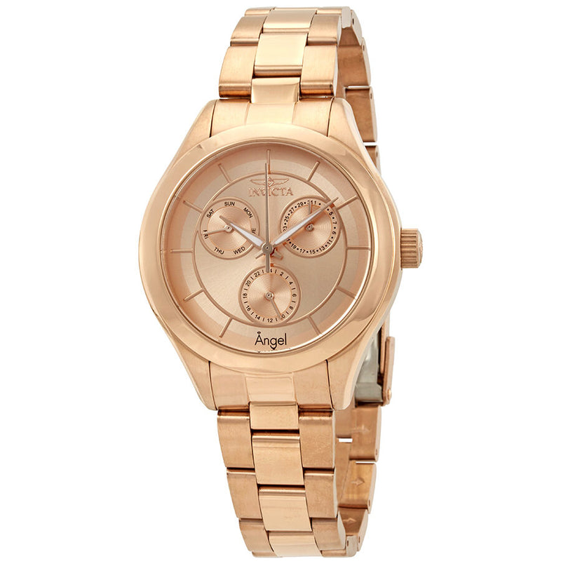 Invicta Angel Multi-Function Rose Dial Ladies Watch #21695 - Watches of America