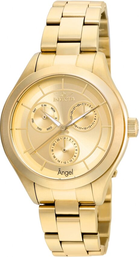 Invicta Angel Multi-Function Gold Dial Ladies Watch #21694 - Watches of America