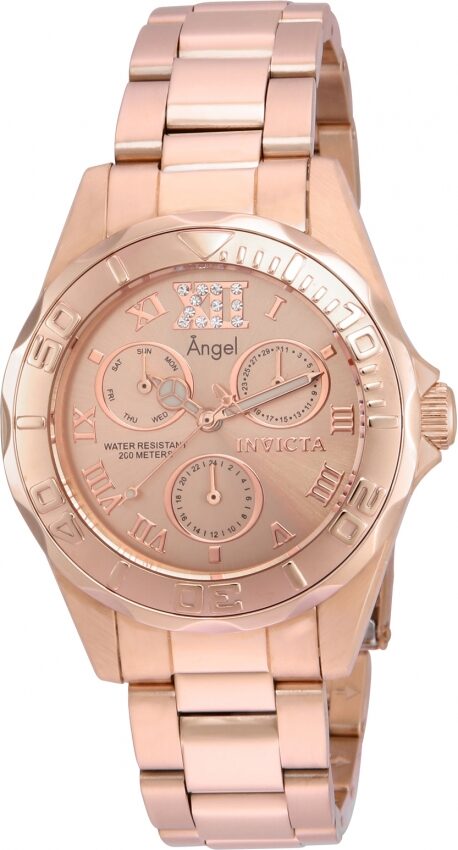 Invicta Angel Multi-Function Rose Dial Ladies Watch #21698 - Watches of America