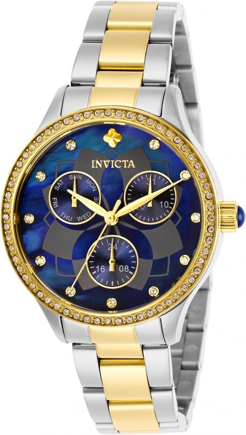 Invicta Angel Quartz Blue Dial Two-tone Ladies Watch #29101 - Watches of America