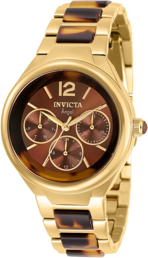 Invicta Angel Quartz Brown Dial Ladies Watch #32069 - Watches of America