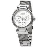 Invicta Angel Quartz Crystal Silver Dial Ladies Watch #28915 - Watches of America