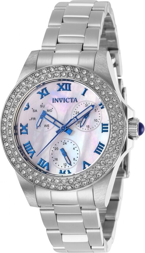 Invicta Angel Quartz Crystal White Dial Ladies Watch #28479 - Watches of America