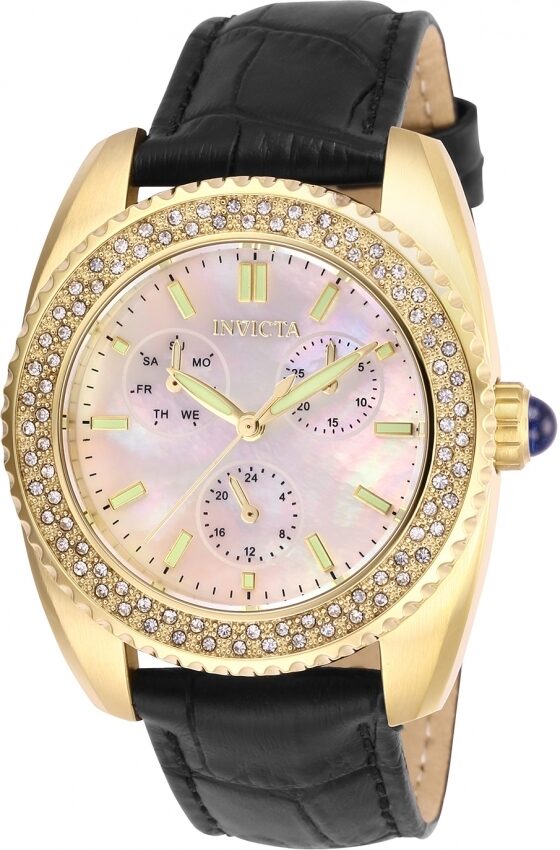 Invicta Angel Quartz Crystal White Dial Ladies Watch #28586 - Watches of America