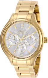 Invicta Angel Quartz Crystal White Mother of Pearl Dial Ladies Watch #28654 - Watches of America