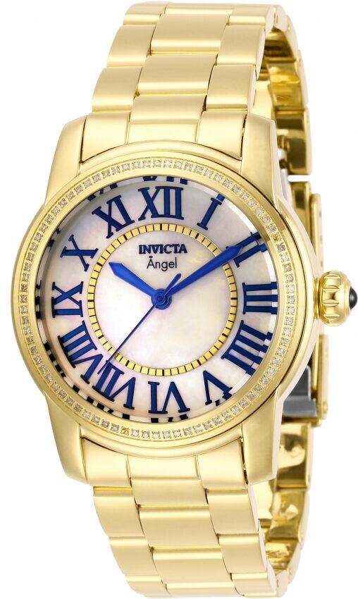 Invicta Angel Quartz Diamond White Dial Ladies Watch #29879 - Watches of America