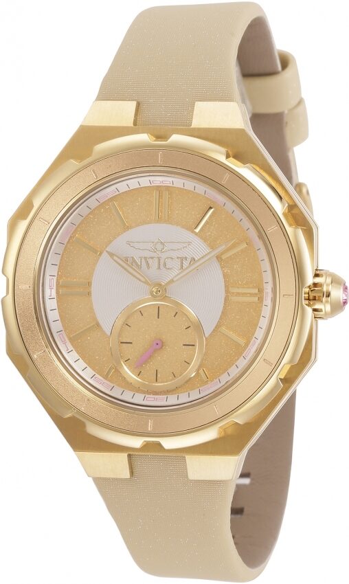 Invicta Angel Quartz Gold Dial Ladies Watch #31666 - Watches of America