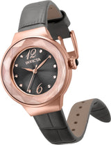 Invicta Angel Quartz Grey Dial Grey Leather Ladies Watch #29786 - Watches of America #2