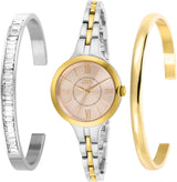 Invicta Angel Quartz Gold Dial Ladies Watch and Bracelet Set #29346 - Watches of America