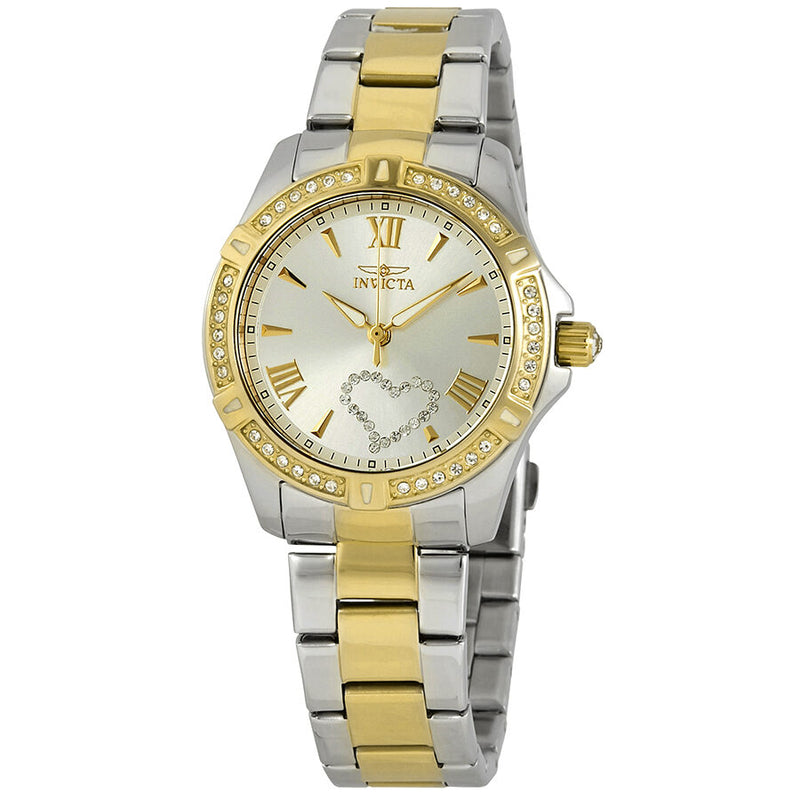 Invicta Angel Silver Dial Two-Tone Ladies Watch #21418 - Watches of America
