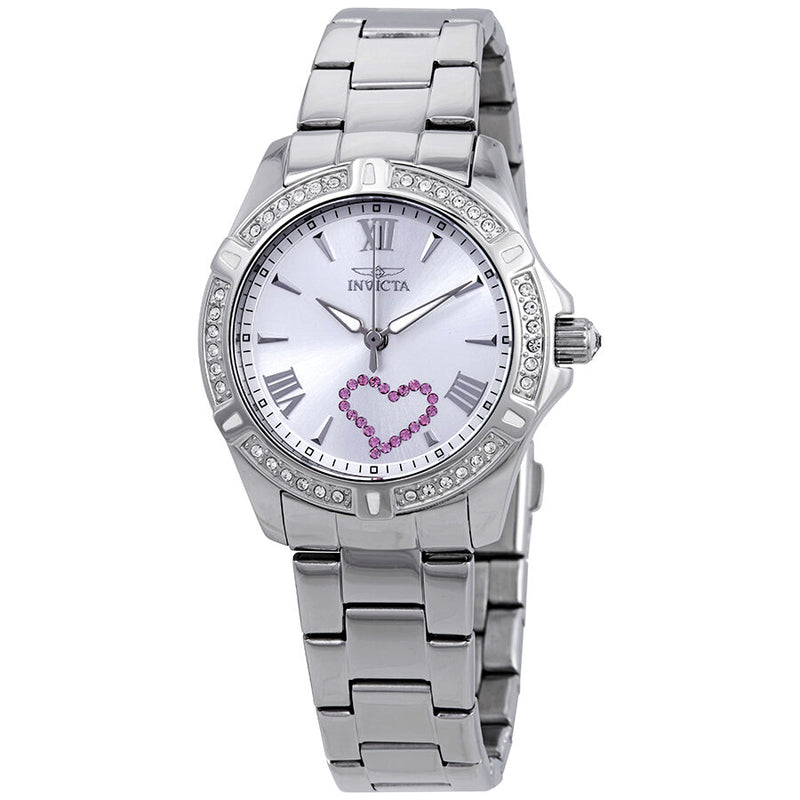 Invicta Angel Silver Dial Stainless Steel Ladies Watch #21416 - Watches of America