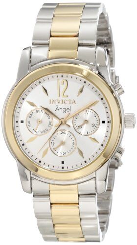 Invicta Angel Silver Dial Two-tone Ladies Watch #11735 - Watches of America