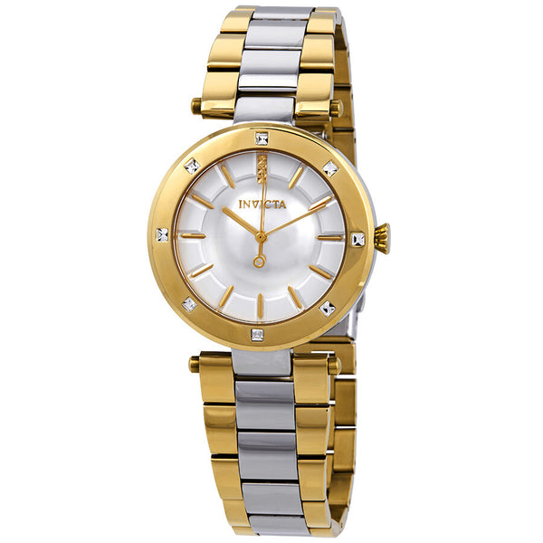 Invicta Angel Silver Dial Two-tone Ladies Watch #23725 - Watches of America