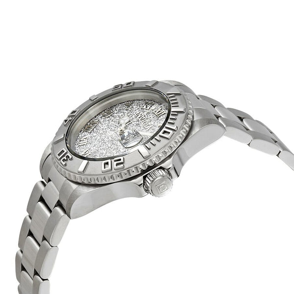 Invicta Angel Silver Glitter Dial Stainless Steel Ladies Watch #22706 - Watches of America #2