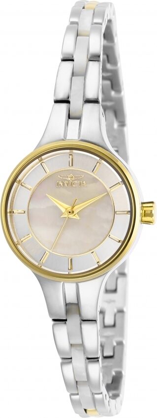 Invicta Angel Quartz White Mother of Pearl Dial Ladies Watch and Bangle Set #29282 - Watches of America #2