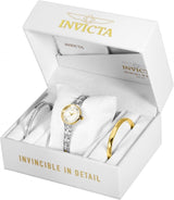 Invicta Angel Quartz White Mother of Pearl Dial Ladies Watch and Bangle Set #29282 - Watches of America #3