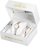 Invicta Angel Quartz White Mother of Pearl Dial Ladies Watch and Bracelet Set #29285 - Watches of America #4