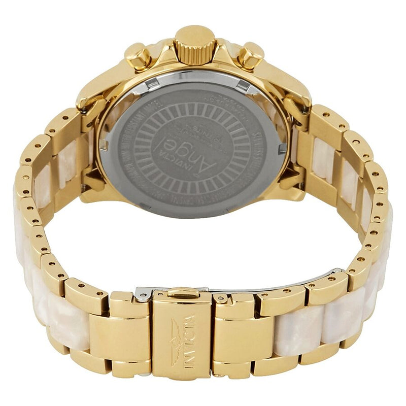 Invicta Angels Multi-Function Gold Dial Gold-plated and Horne Acetate Ladies Watch #17491 - Watches of America #3