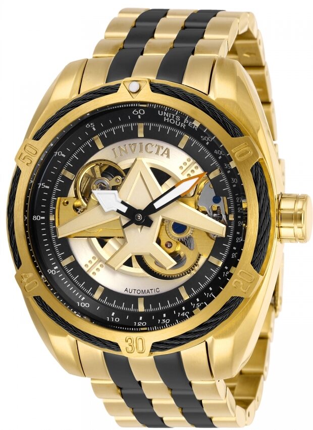 Invicta Aviator Automatic Gold Dial Men's Watch #28205 - Watches of America