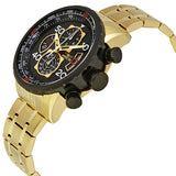 Invicta Aviator Chronograph Black Dial Gold-plated Men's Watch #17206 - Watches of America #2